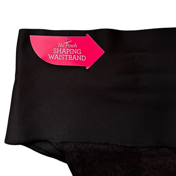 Maidenform Self Expressions Tummy Taming Shapewear Thong Black Size Small NEW - Picture 4 of 9